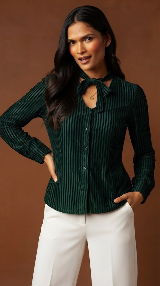 Blusa elegante manga larga / ANB27