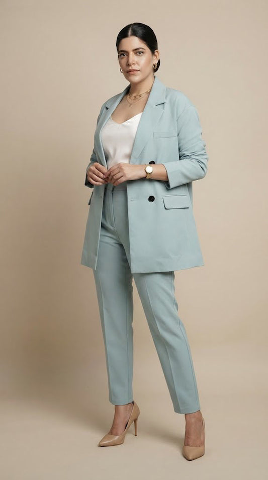 Blazer Oversize Azul / ANBL2679