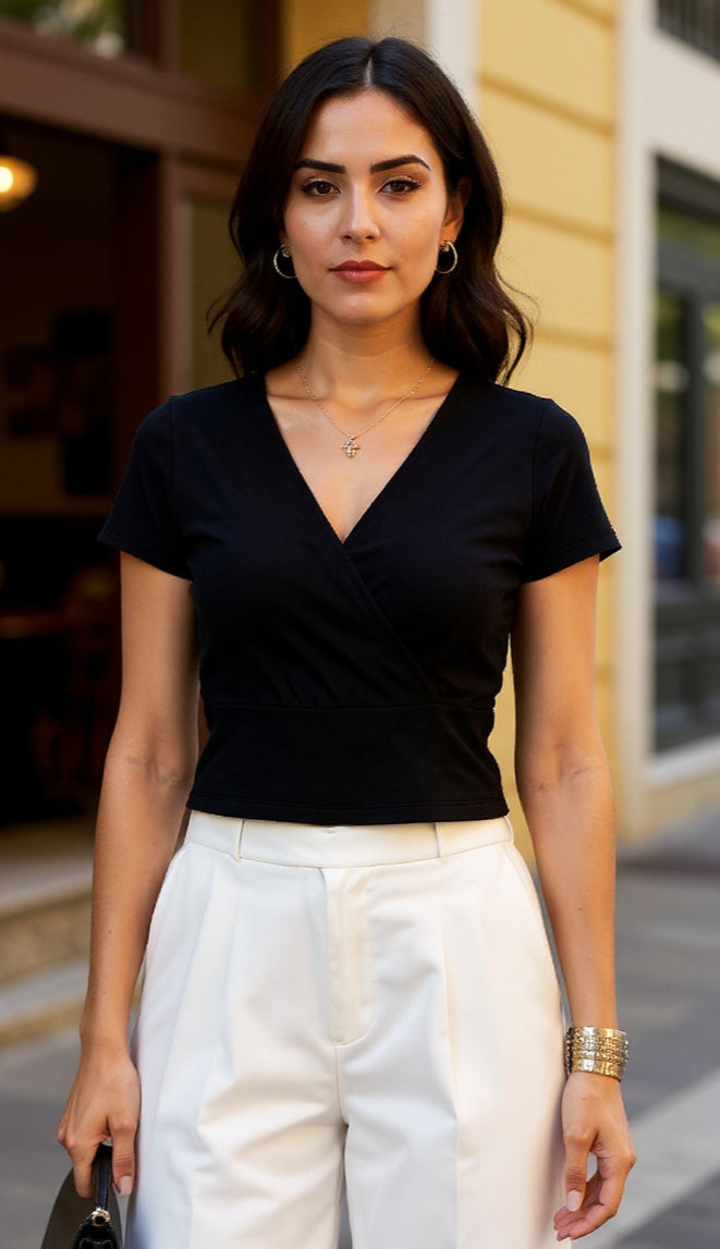 Crop top manga corta / P287 image 0