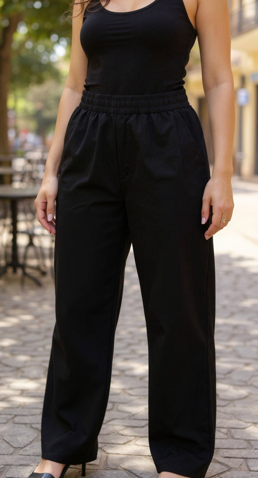 Pantalón casual negro / P174 image 1