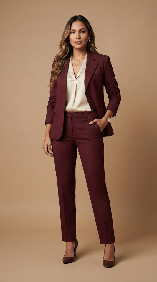 Blazer Clásico Borgoña / ANBL2668