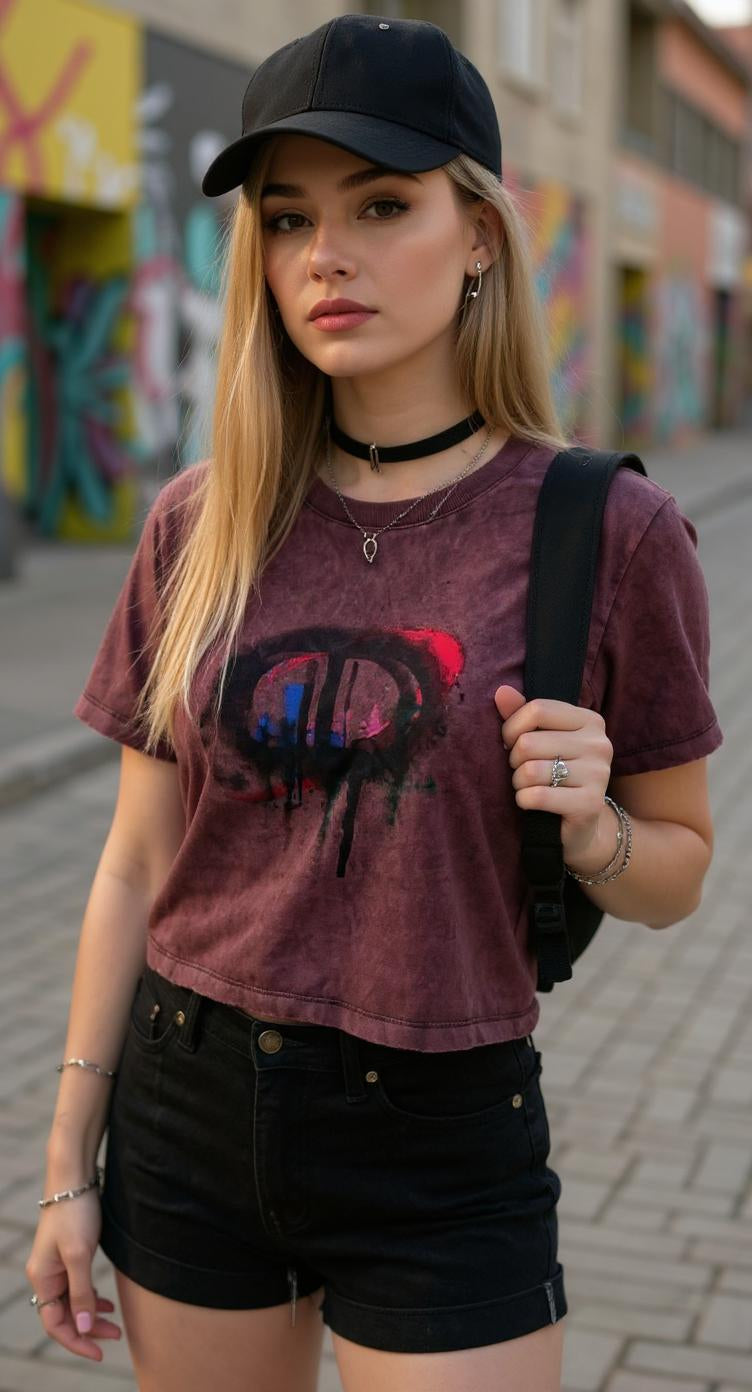 Top vino con diseño redondo / P254 image 1