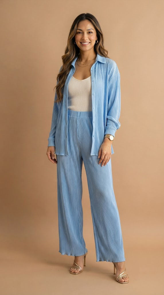 Set Camisero con Pantalón Recto / ANSET23