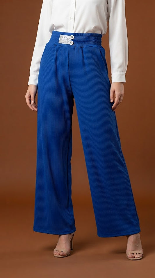 Pantalón azul eléctrico wide leg / ANE1001-29