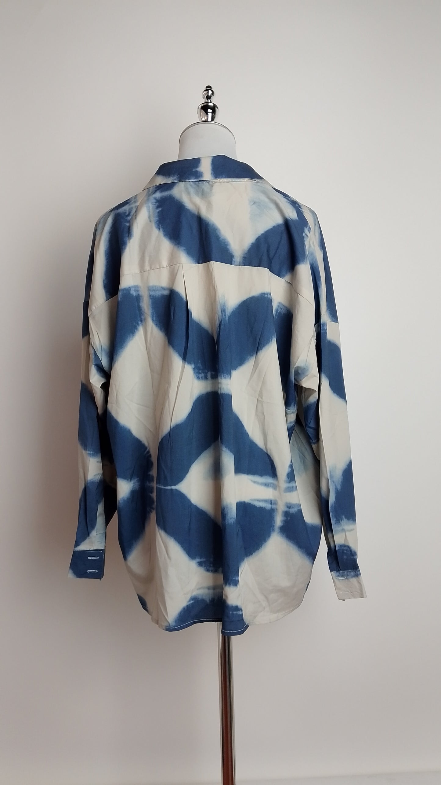 Blusa boho estampada azul / ANB26014