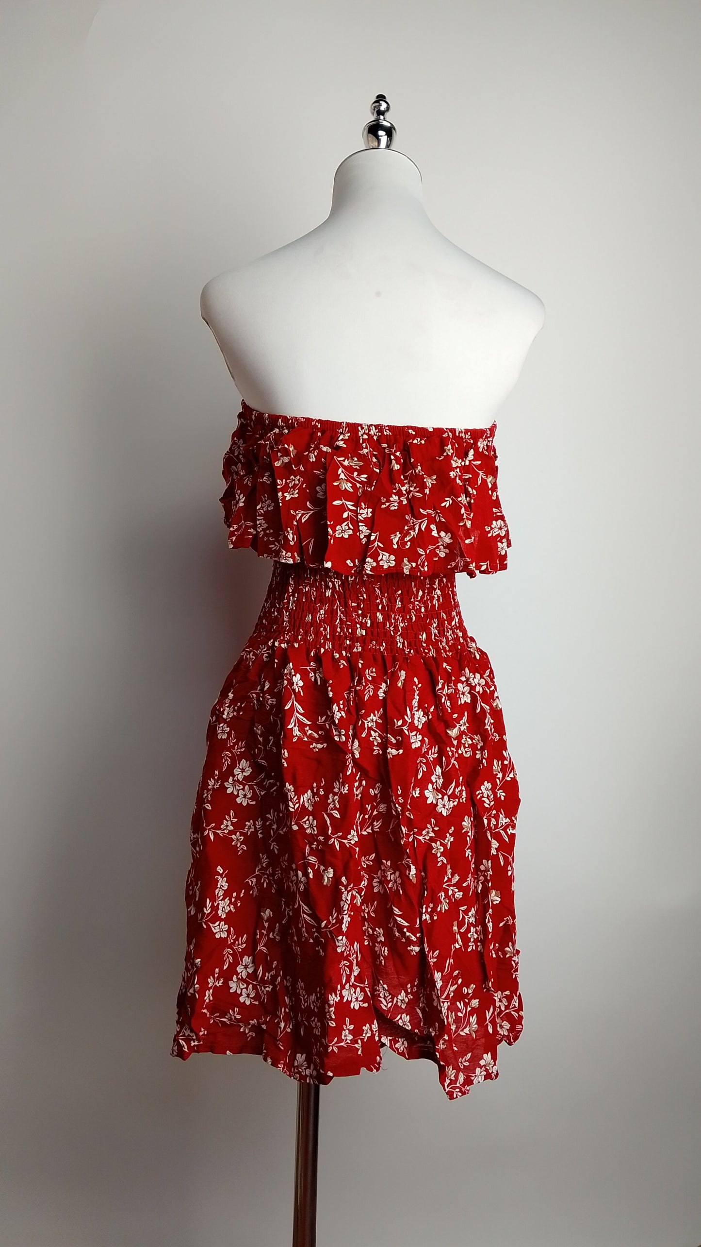 Vestido rojo hombros descubiertos / ANV30