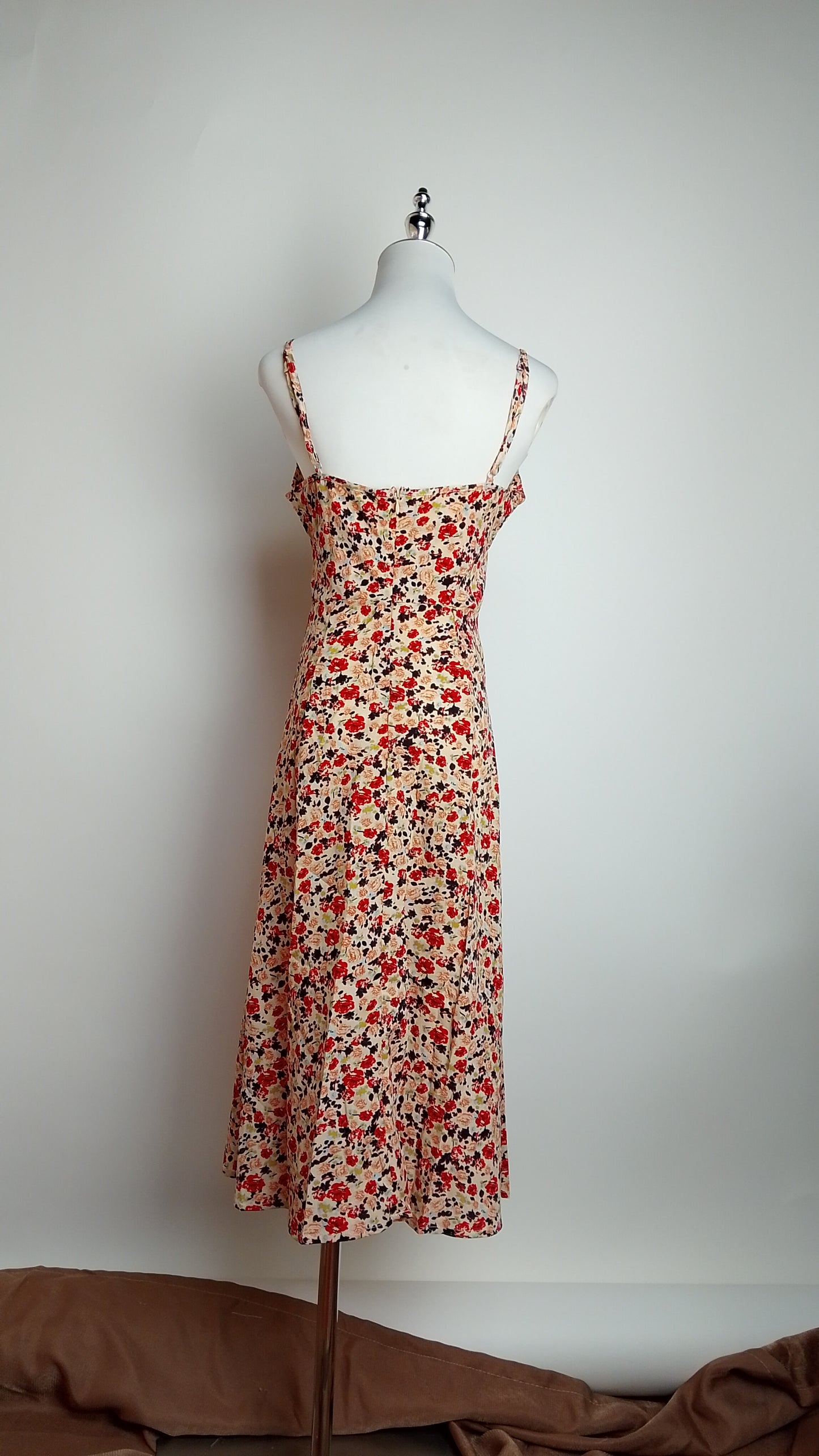 Vestido floral rojo / ANV72