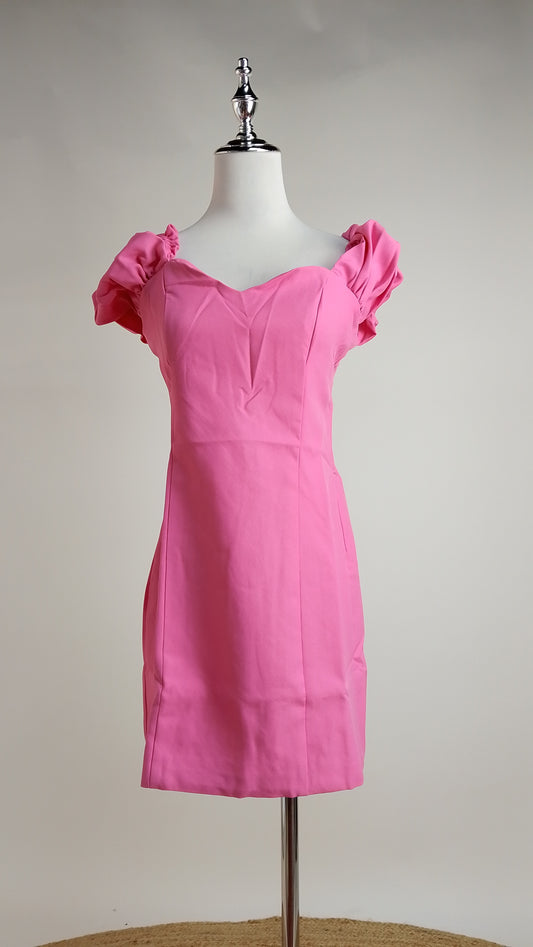 Vestido corto rosa ajustado / ANV95