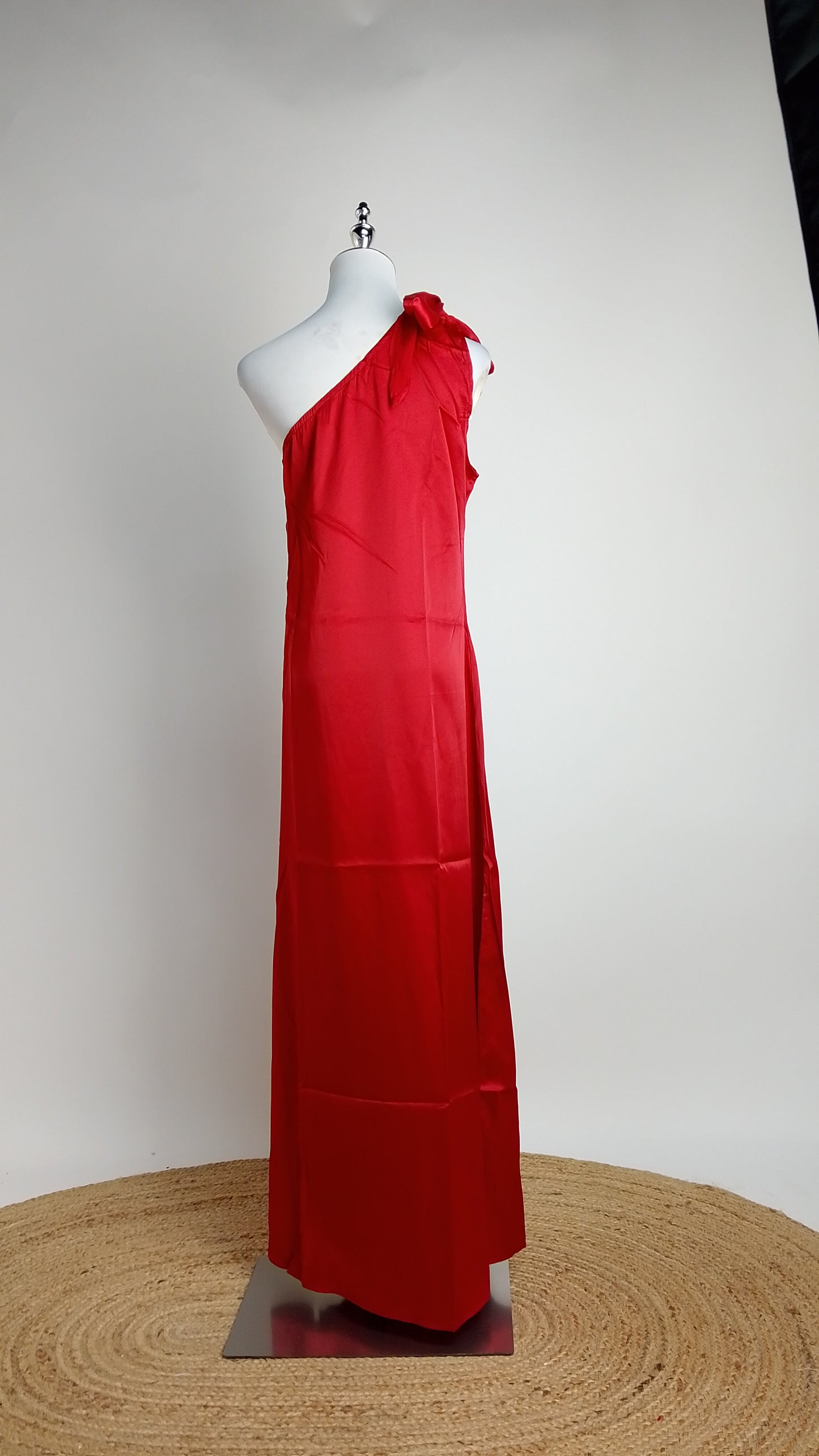 Vestido largo rojo elegante / ANV96