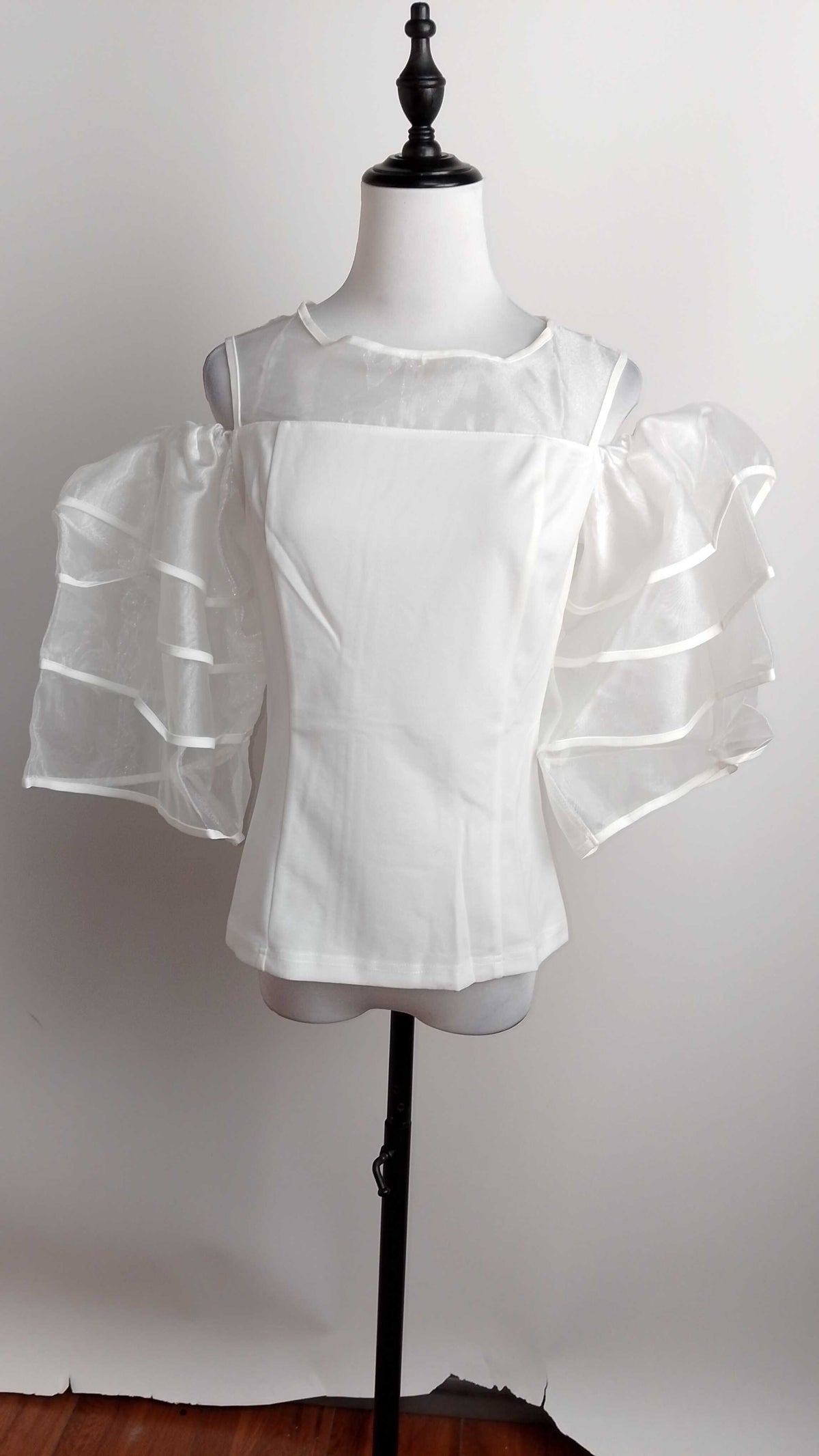 Blusa manga globo satinada / AO128