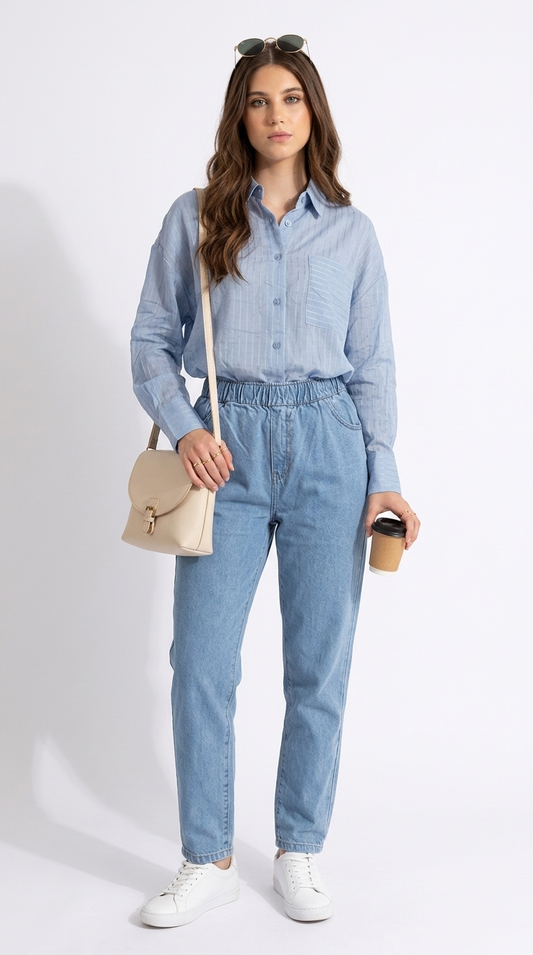 Set Denim Claro Relax / CAS39