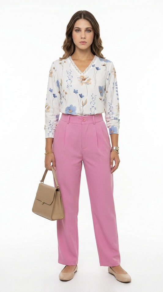 Set Blanco con Palazzo Rosa / CAS45