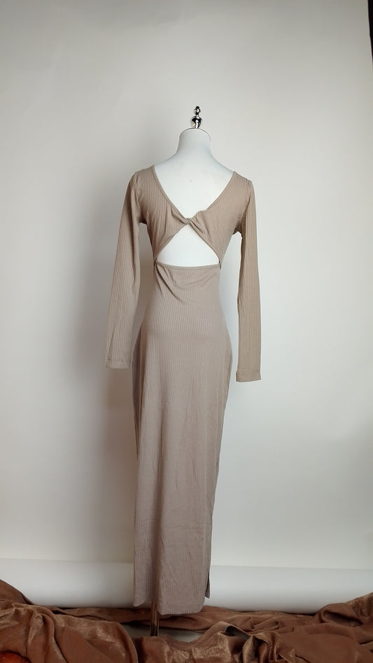 Vestido midi beige / ANV77