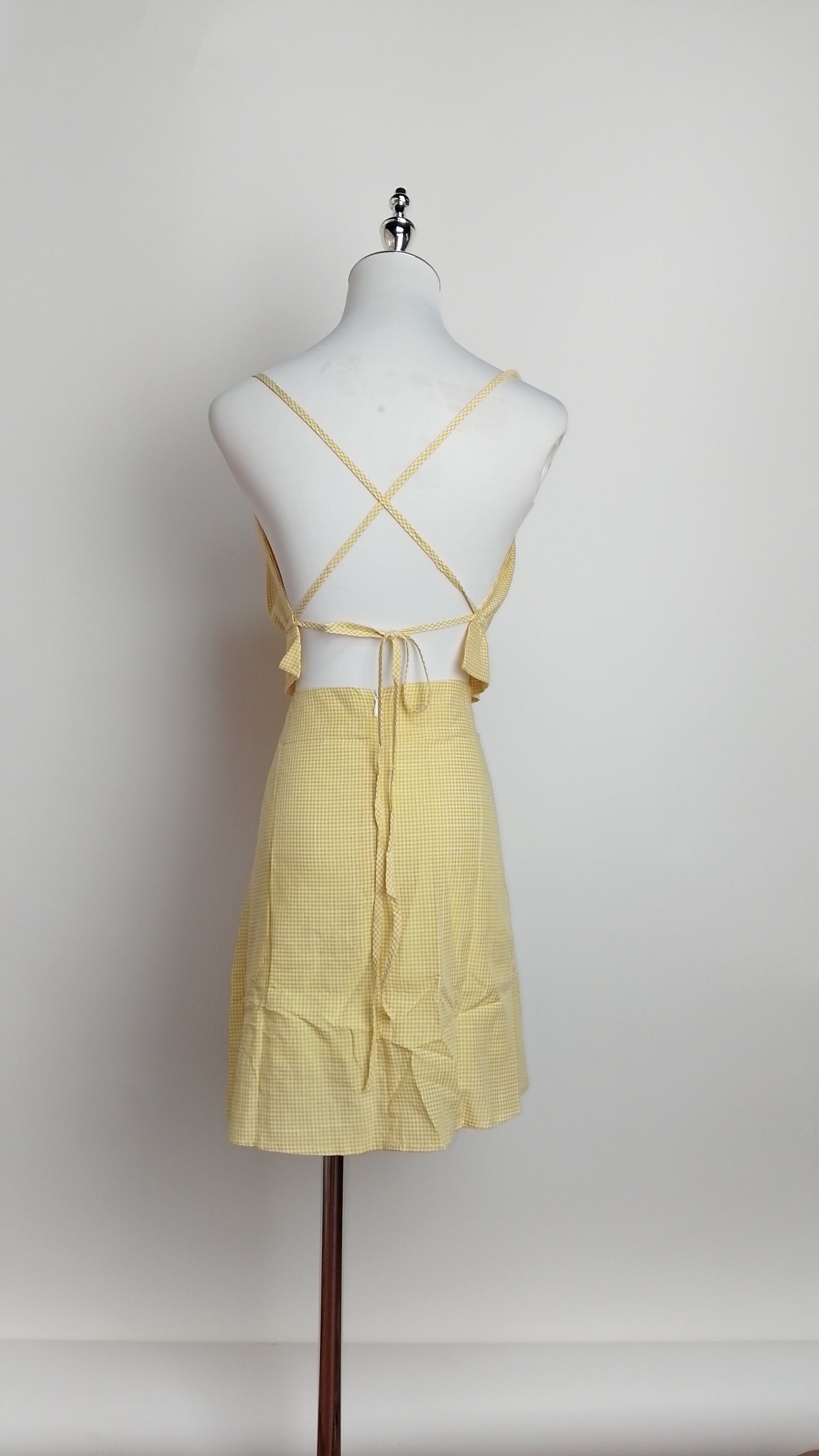 Conjunto amarillo top y mini falda / ANS13