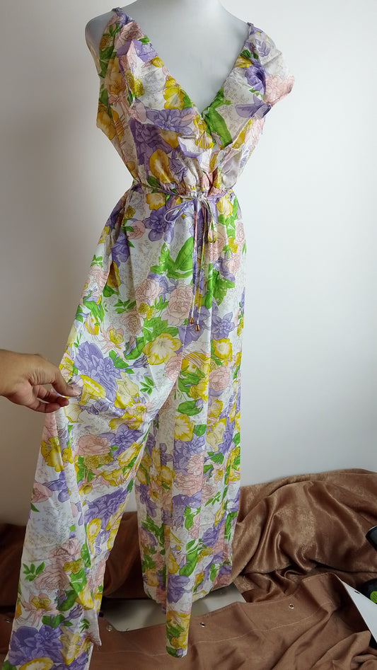 Enterizo largo floral multicolor / ANJ12