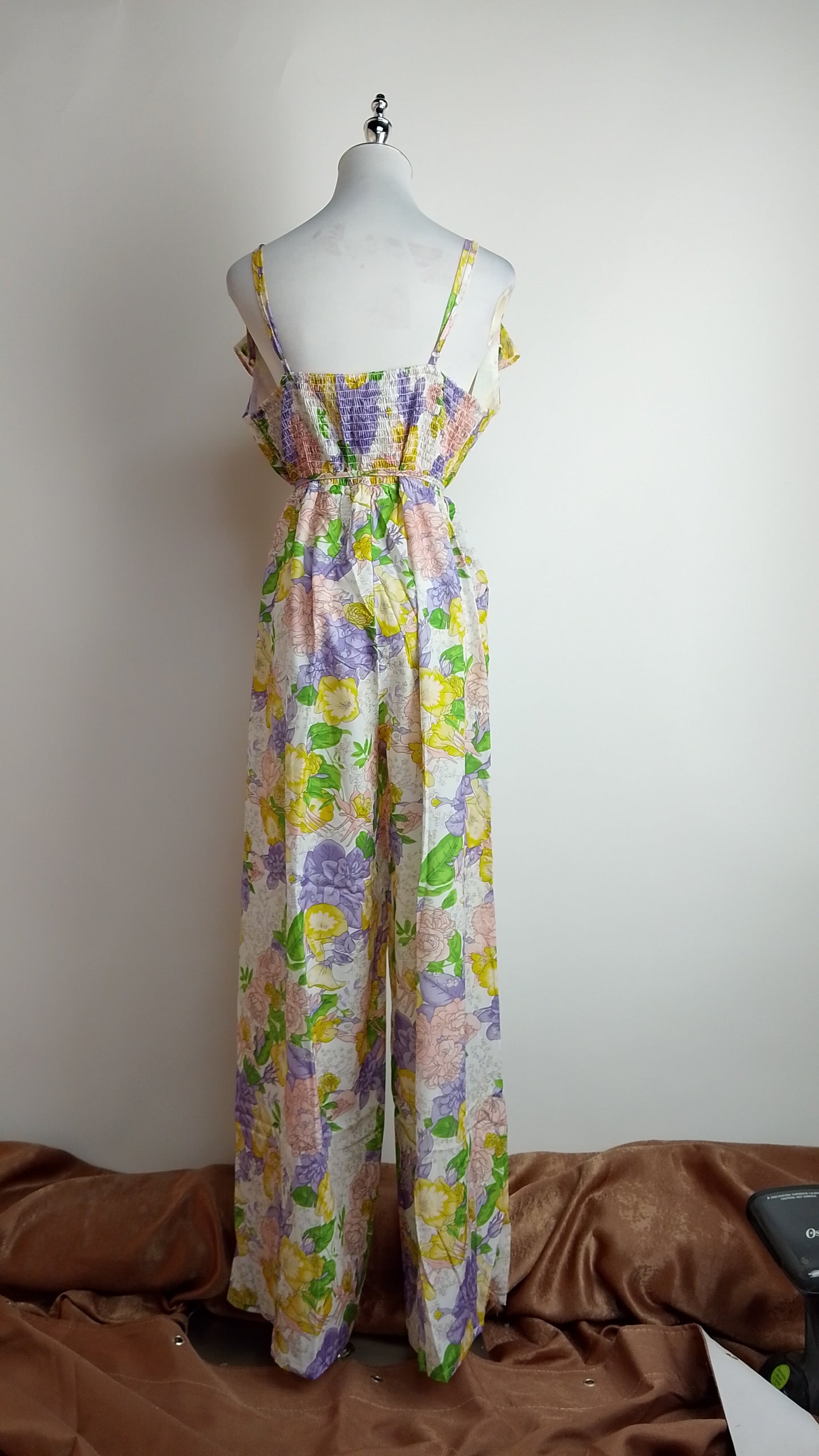 Enterizo largo floral multicolor / ANJ12