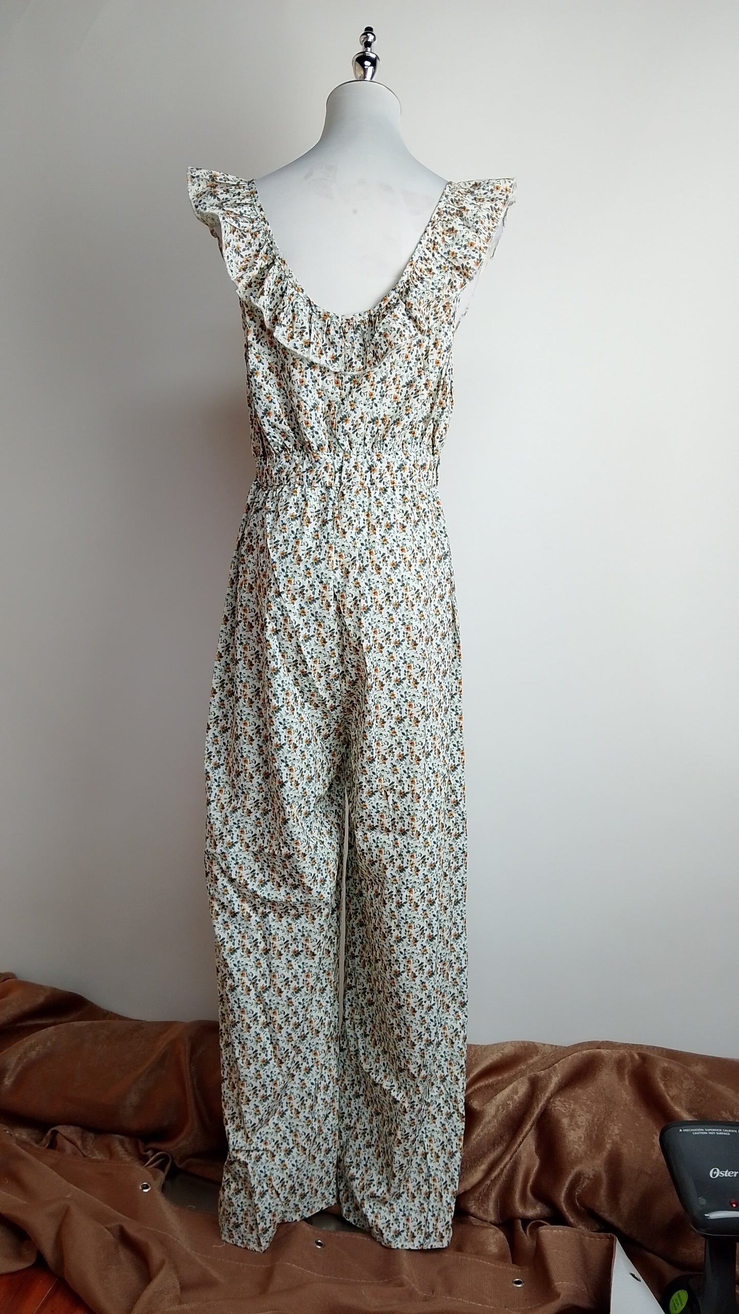 Enterizo largo floral claro / ANJ05