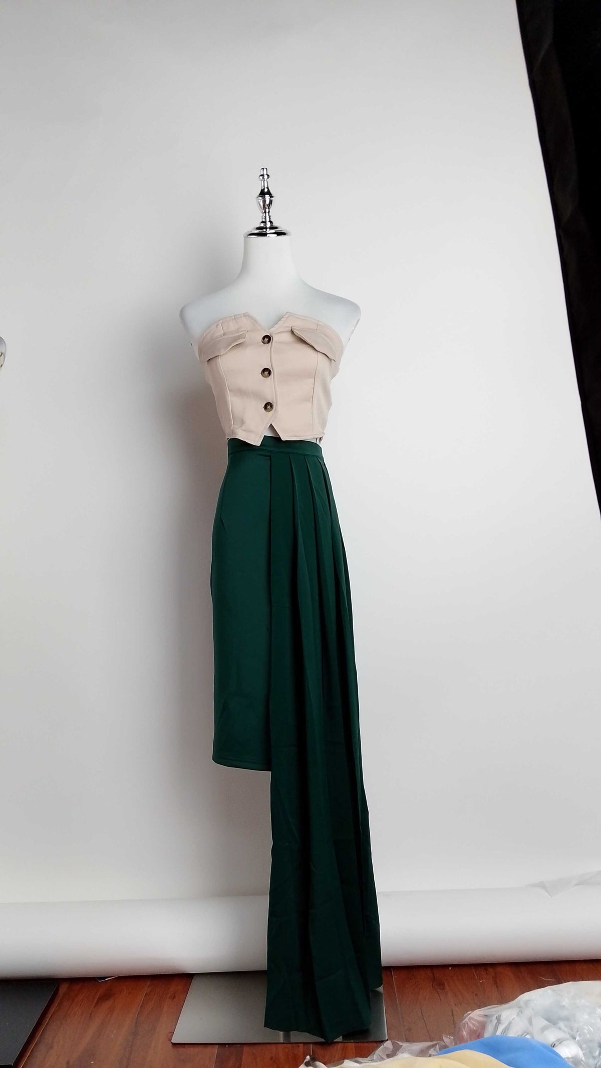 Falda verde larga / AO181