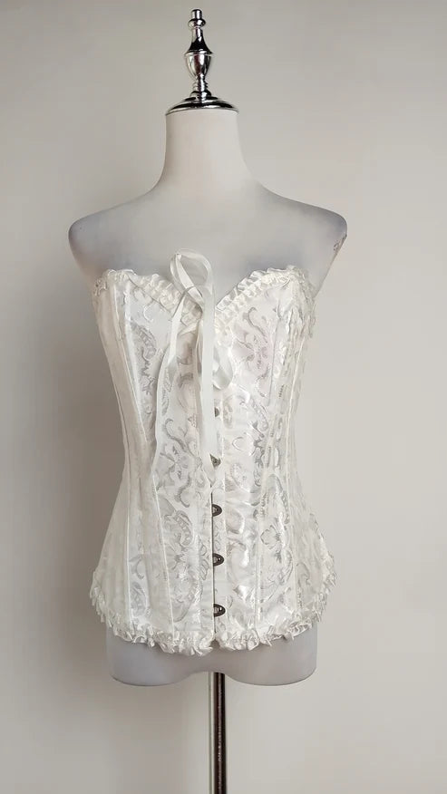 Corset con Escote + Pantalón palazzo fucsia /OUTEV54