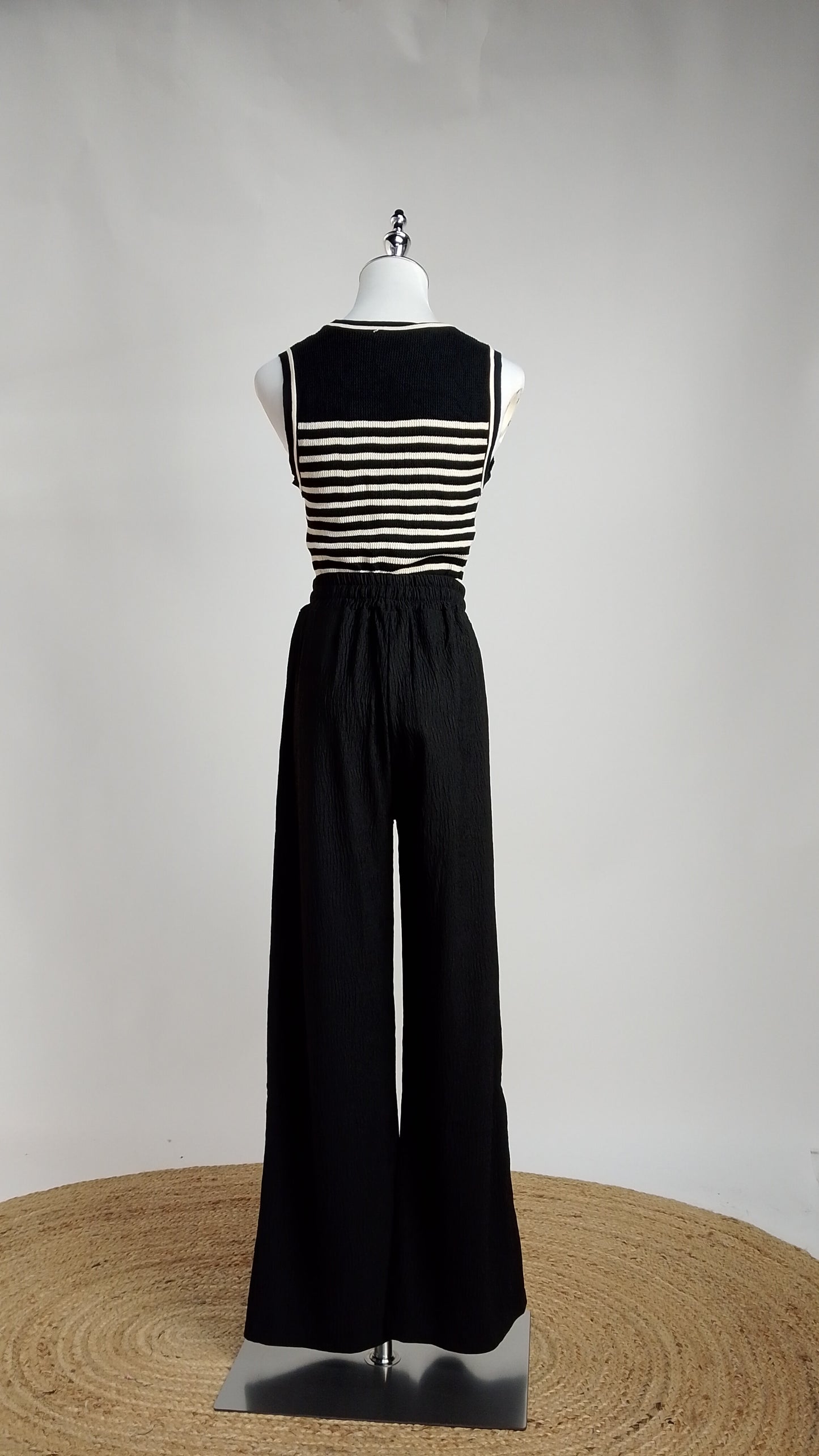 Pantalón Negro con Cordón / ANE1001-46