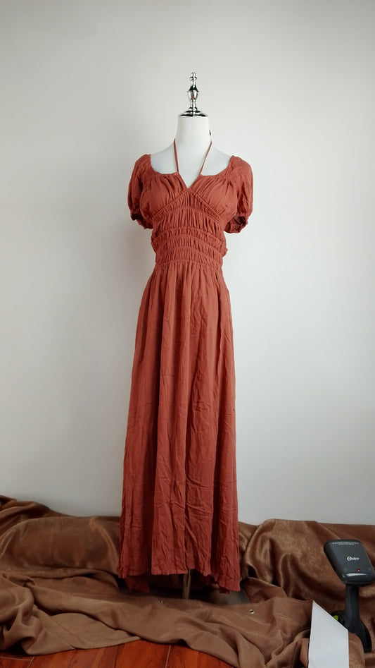 Vestido Terracota Largo / ANU23