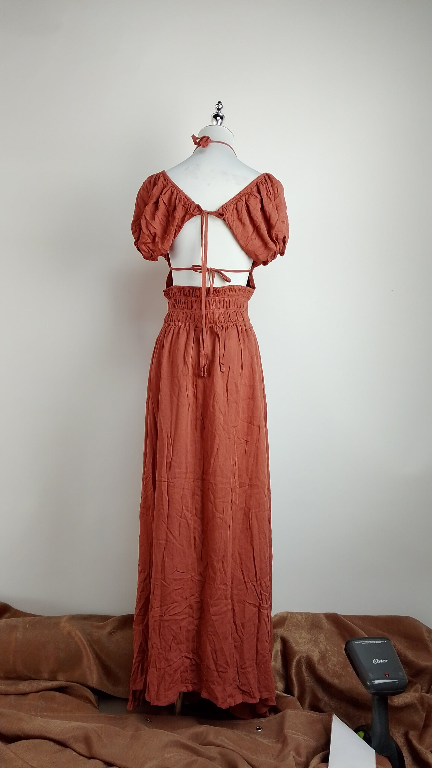 Vestido Terracota Largo / ANU23