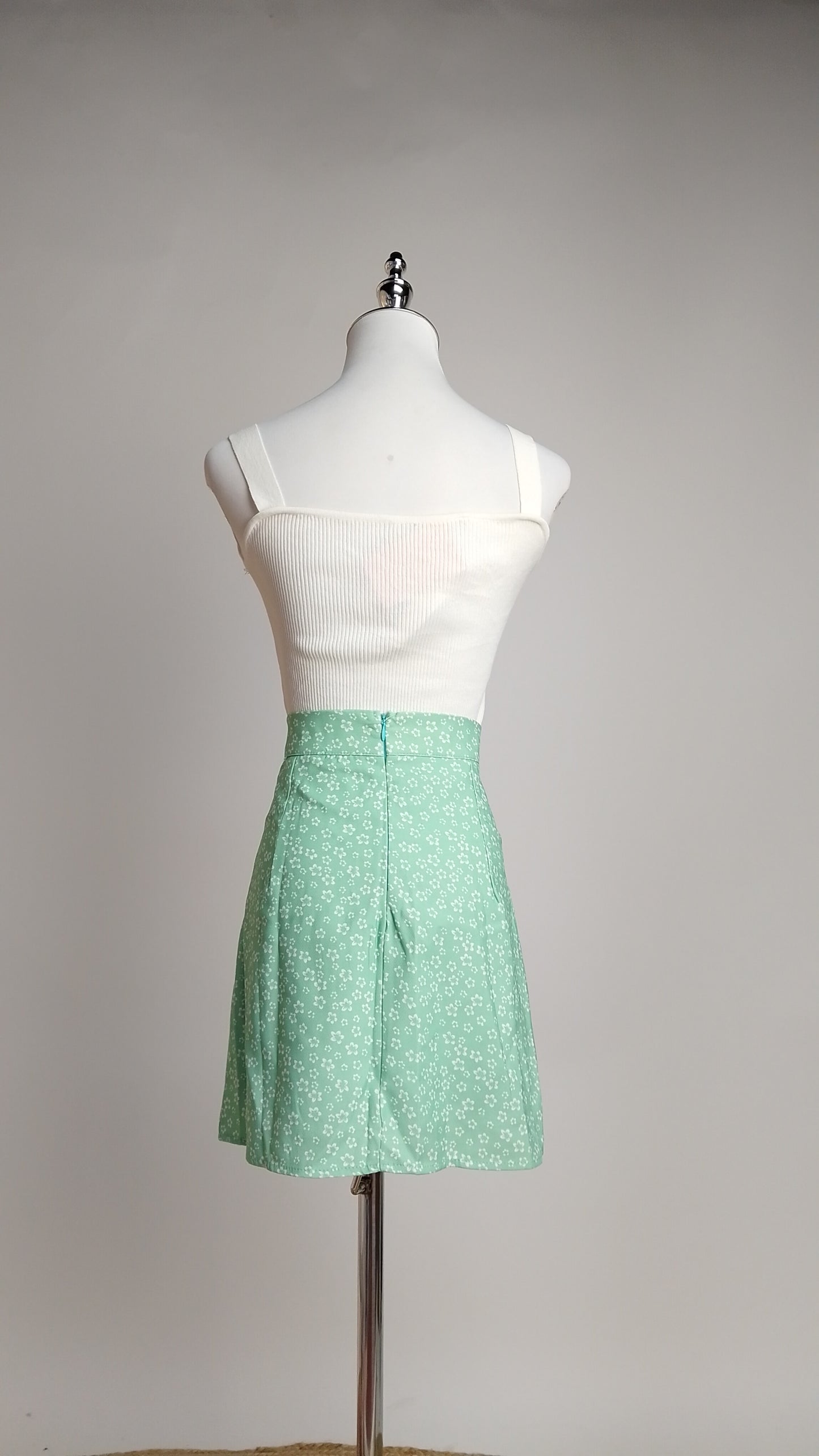 Falda Verde Agua Casual / ANF09