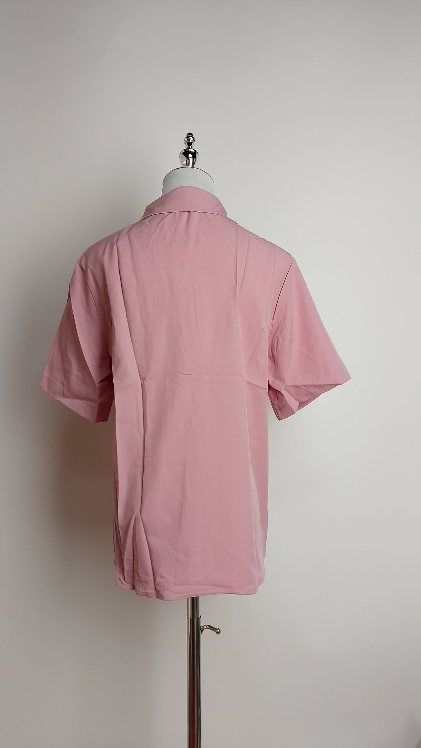Blusa rosa manga corta / L25A