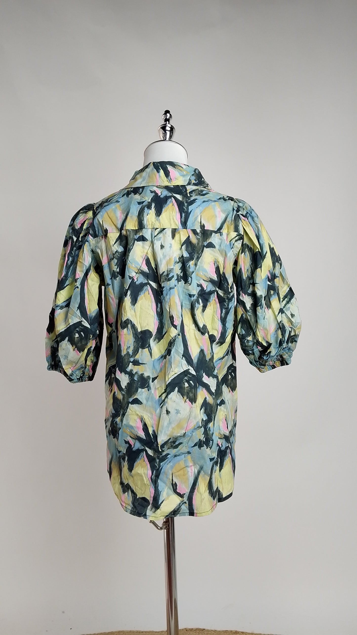 Blusa Verde Estampada Casual / NOB11