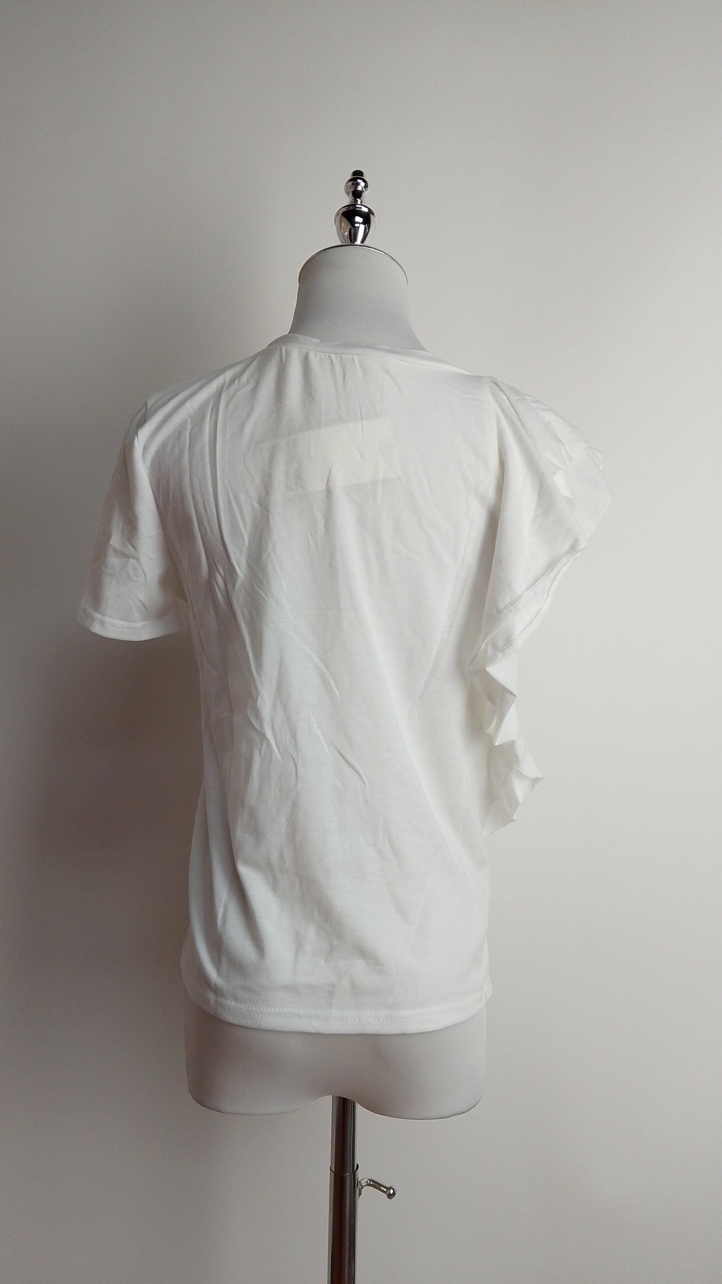 Camiseta blanca casual / L40A