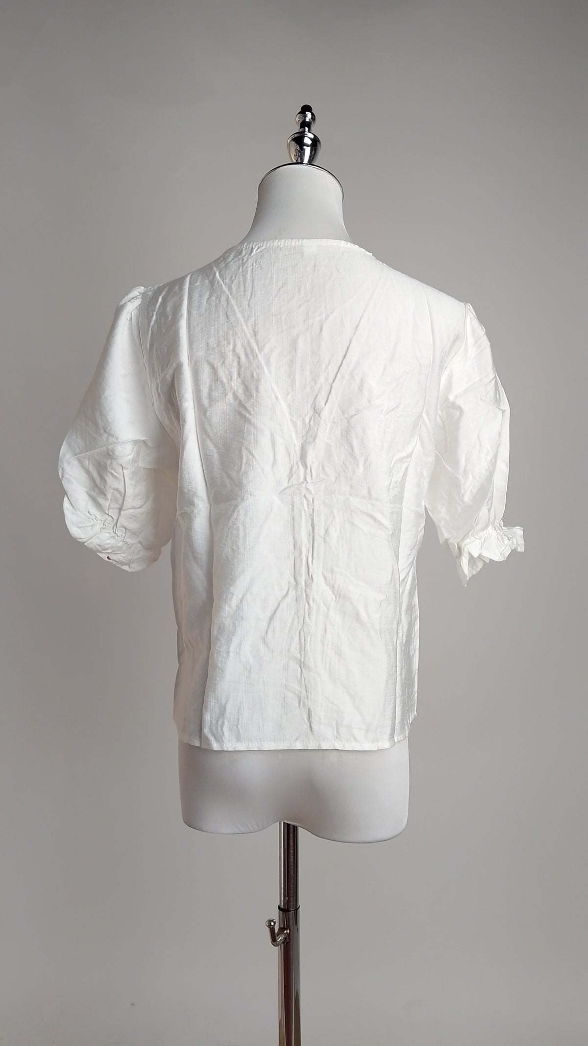 Blusa Blanca Peplum / ANB26075