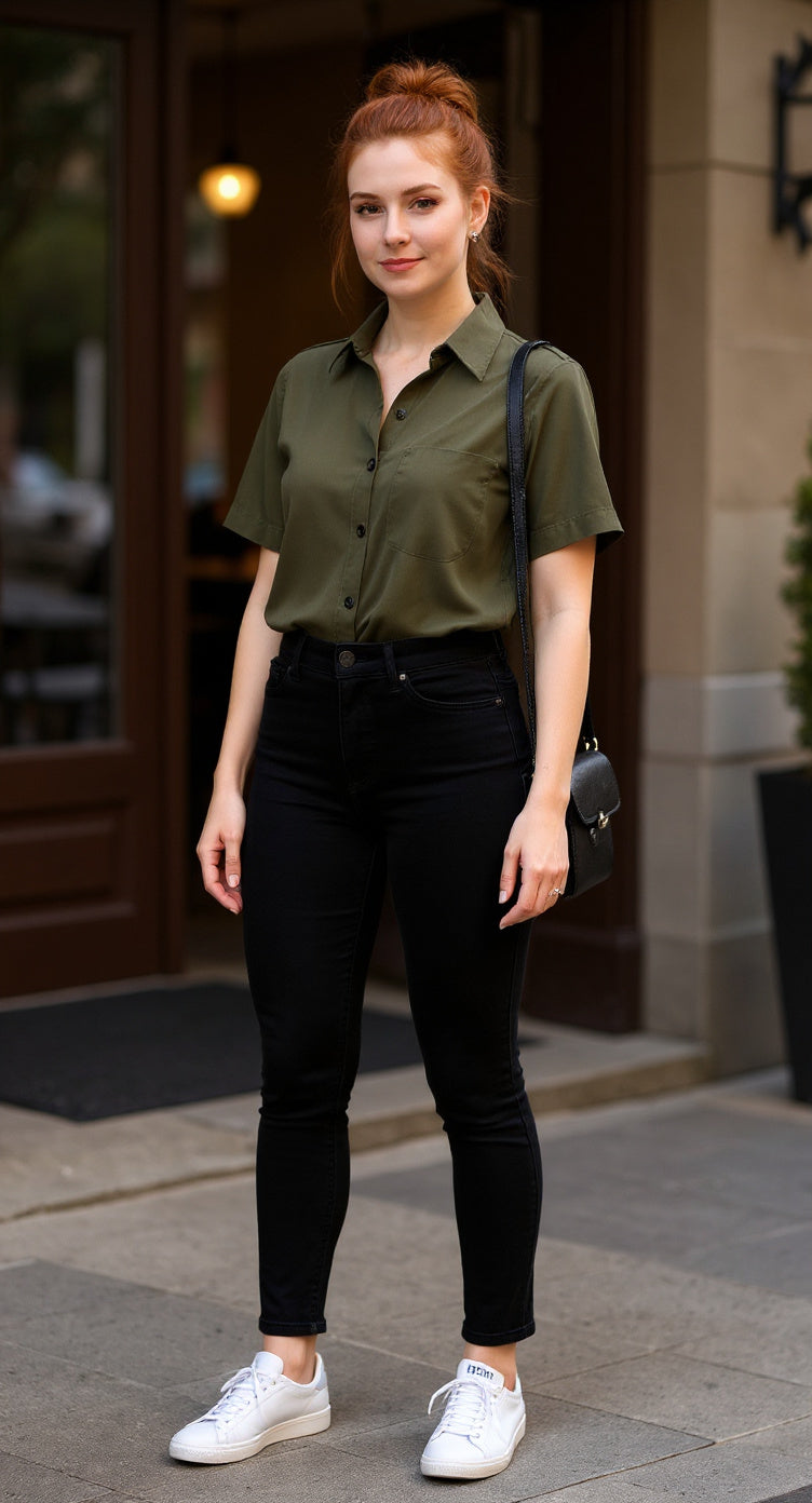 Pantalón Skinny negro / P55 image 1