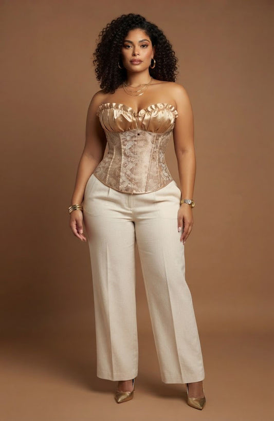 Corset Champagne Satin / CB01
