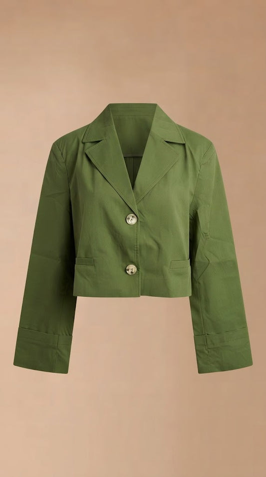 Blazer Verde Casual Moderno / ANBL2625