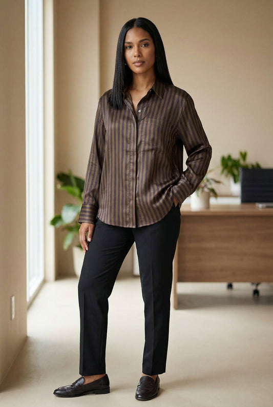 Camisa formal oscura / ANB26021