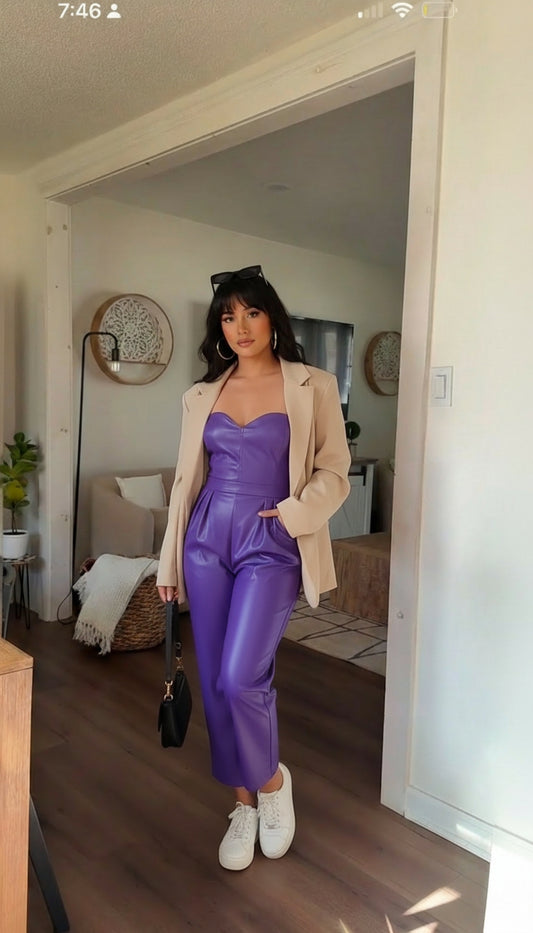 Jumpsuit Morado Marca D&M / V14