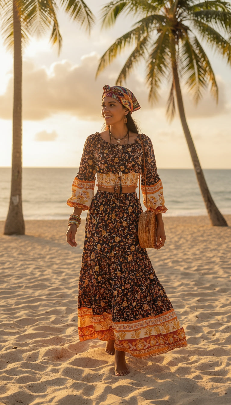 Set marrón boho / ANS03