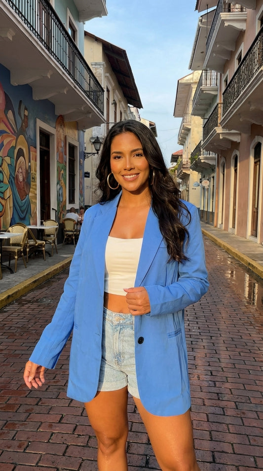 Blazer azul vibrante – ANBL2609