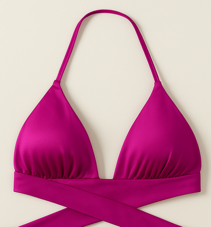 Top fucsia triangular / V304
