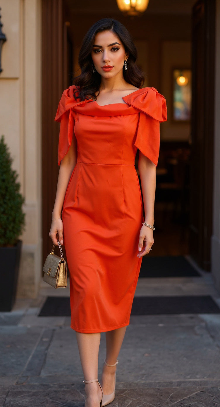 Vestido naranja /AO122 image 1