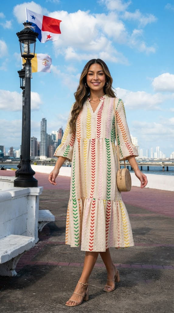 Vestido Rayas Multicolor / SH116