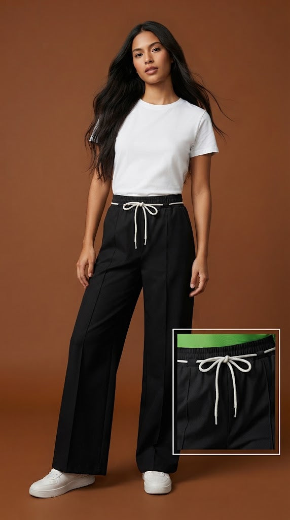 Pantalón negro deportivo / ANE1001-28