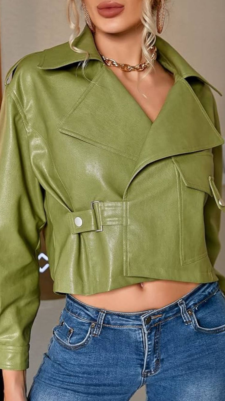 Jacket Cuero Verde / V31 image 0