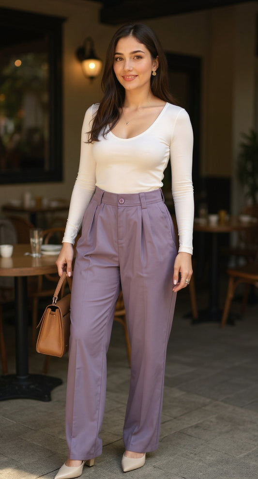 Pantalón lila / P23 image 0