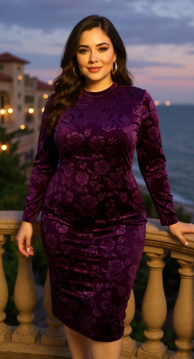 Vestido morado / AO143 image 2