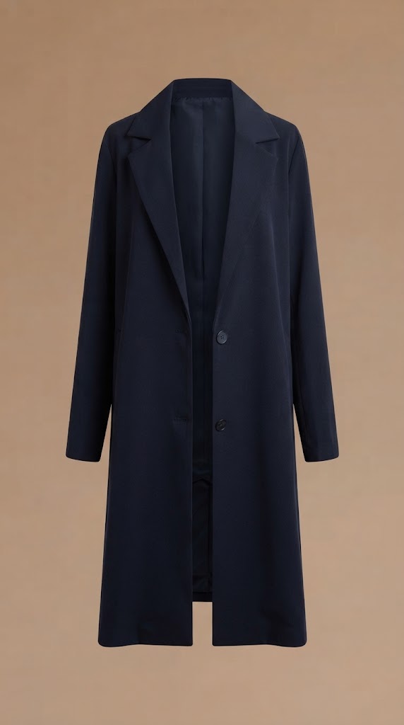 Blazer largo negro – ANBL2608