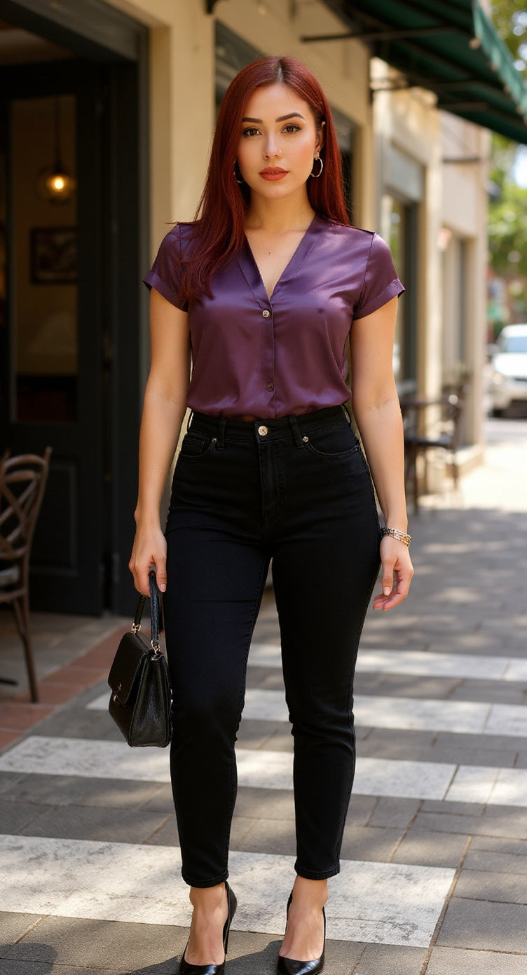 Jean negro recto básico / P86 image 0