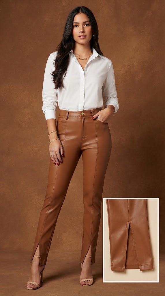Pantalón Cuerina Marca D&M / V230