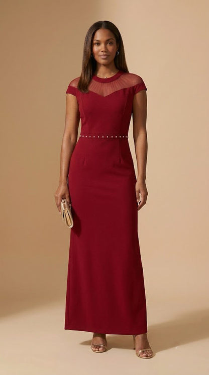 Vestido rojo largo / AO179