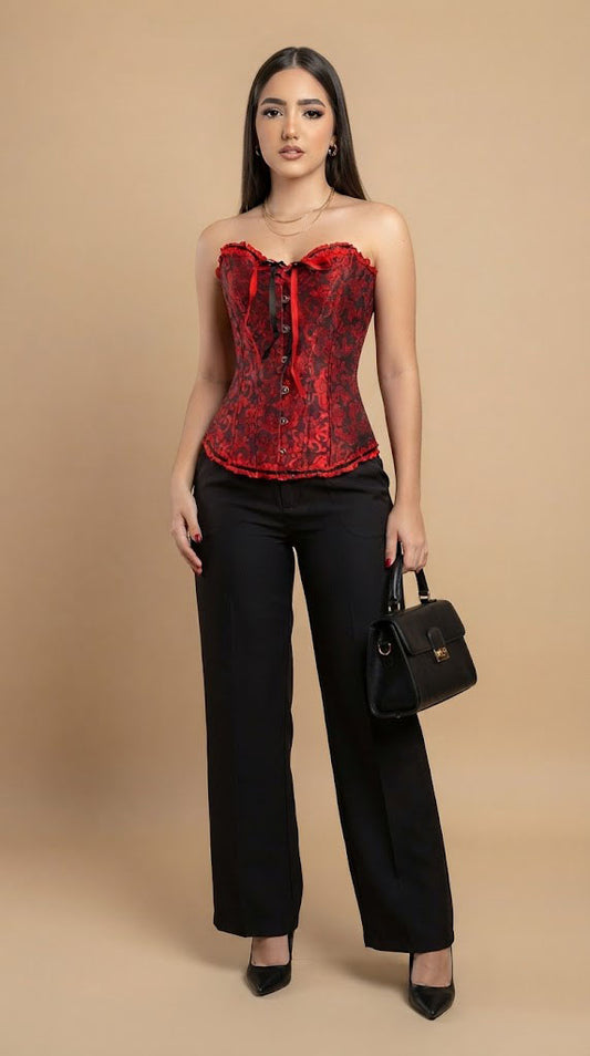 Corset Rojo Encendido / CB28